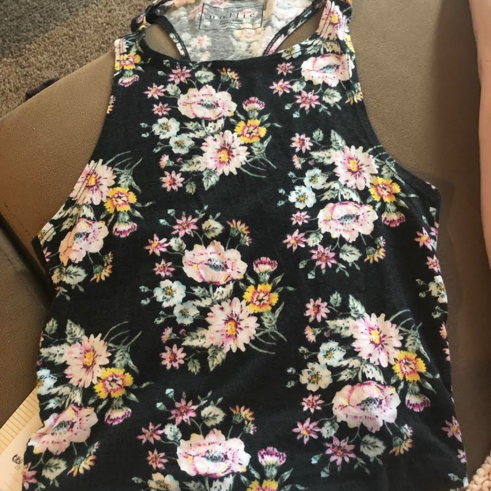 floral crop top